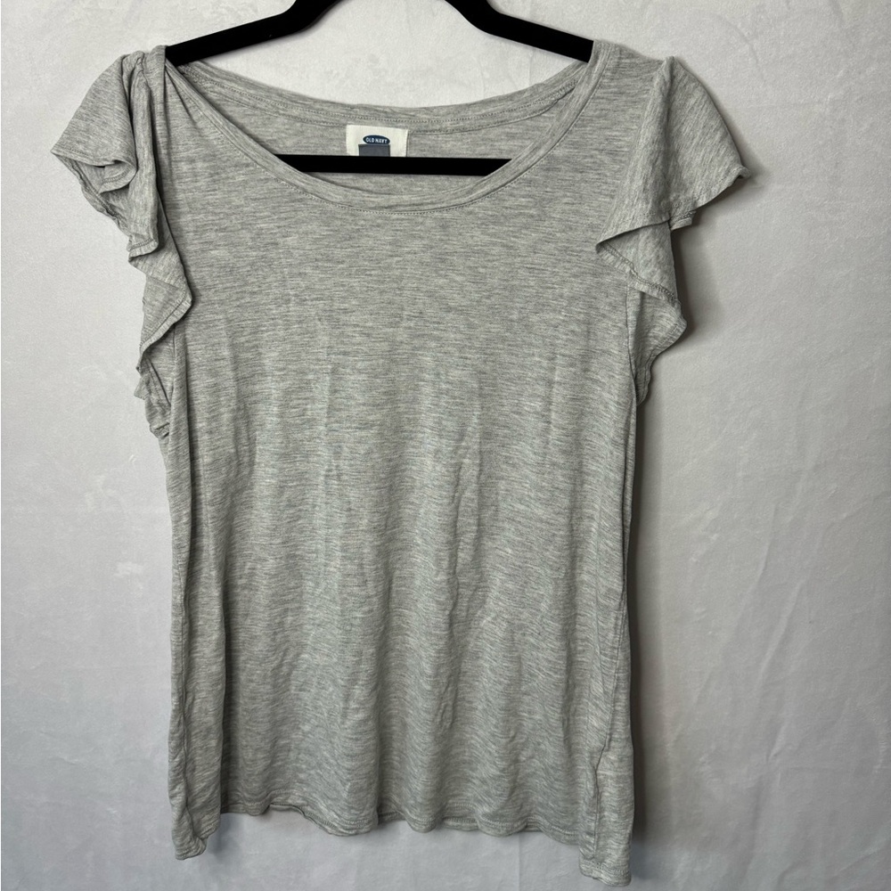 OLD NAVY RUFFLED SLEEVE TEE